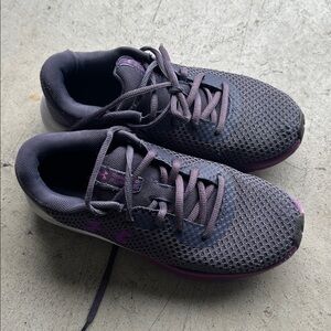 Under Armour Charcoal and Violet Running Shoes